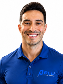 Jesse Aguirre, founder of BLU Exterior Solutions